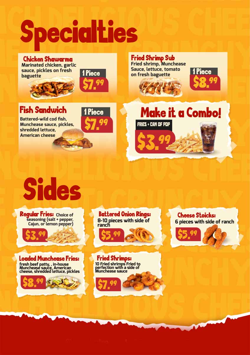 Menu Page 3
